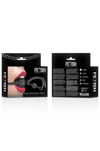 FETISH SUBMISSIVE Breathable Silicone Ball Gag | Submission Play Essential