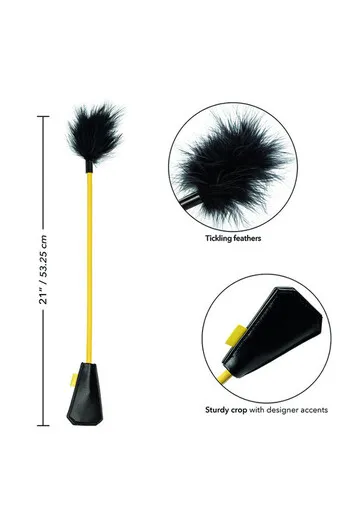 Boundless Feather Crop BDSM - Dual Toy with Feathers | CalExotics
