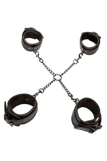 Euphoria Hog Tie Collection - Adjustable Bondage Harness with 4 Cuffs | CalExotics