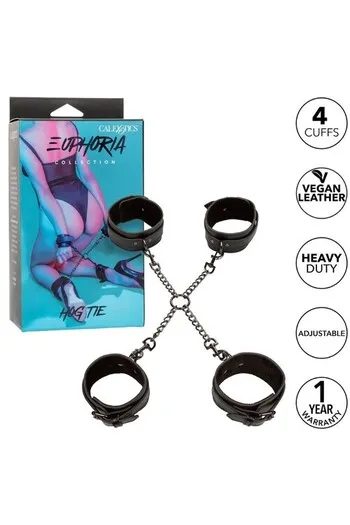 Euphoria Hog Tie Collection - Adjustable Bondage Harness with 4 Cuffs | CalExotics