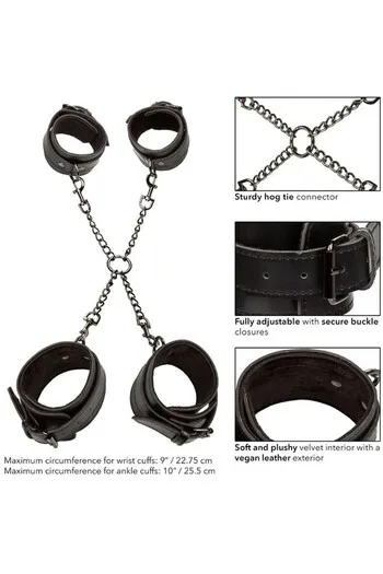 Euphoria Hog Tie Collection - Adjustable Bondage Harness with 4 Cuffs | CalExotics