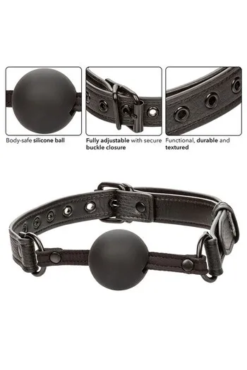 Nocturnal Collection Ball Gag in Silicone - Comodità e Controllo per Avventure Sensoriali