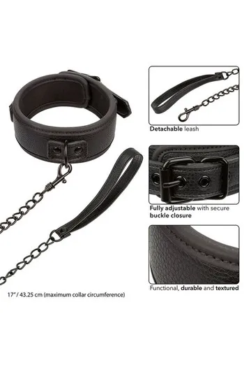 Nocturnal Collection Collar & Leash: Elegance and Control in Sensual Play