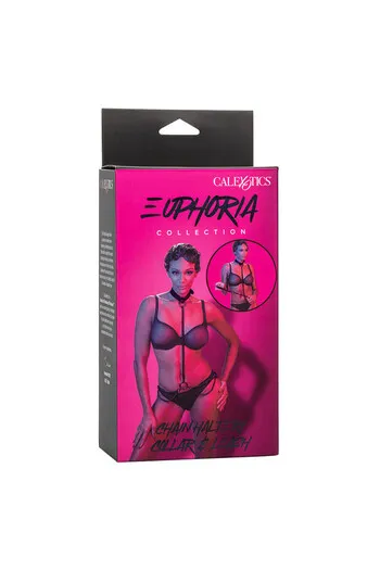 Euphoria Collection: Transformable Chain Leash and Collar - Elegance and Control