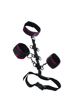 Collarino Scandal Bondage: Sensualità e Controllo in Lusso Rosso e Nero