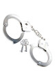 Chrome Steel Wrist Cuffs for Couples