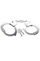 Chrome Steel Wrist Cuffs for Couples