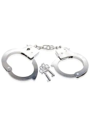 Chrome Steel Wrist Cuffs for Couples