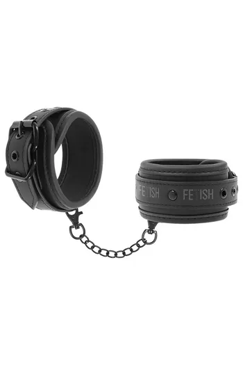 Fetish Submissive: Vegan Leather Handcuffs for High-Quality BDSM Play