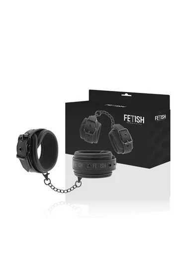 Fetish Submissive: Vegan Leather Handcuffs for High-Quality BDSM Play