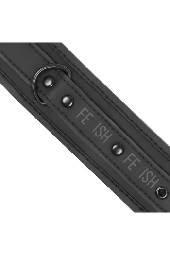 Fetish Submissive: Vegan Leather Handcuffs for High-Quality BDSM Play