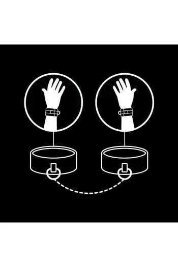 Fetish Submissive: Vegan Leather Handcuffs for High-Quality BDSM Play