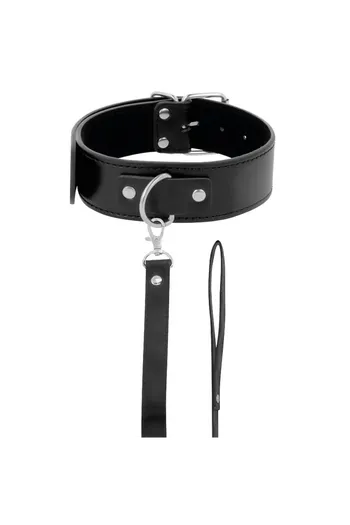BDSM Posture Collar with Leash | Elevate Your Fetish Play | Darkness