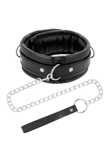 BDSM Posture Collar with Leash - Elevate Your Fetish Scenes | Darkness