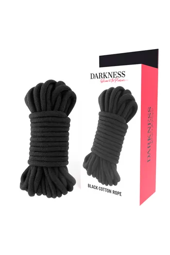 Corda di Dominazione Japanese Black Cotton - Giocattolo Bondage di Alta Qualità