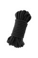 Japanese Black Cotton Rope - Premium Bondage Toy for Domination Play