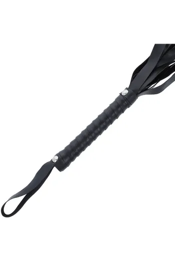 Darkness Collection: Luxury Black Bondage Whip for Sensual Experiences