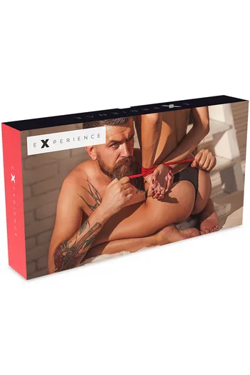 Kit Experience Black: Set Bondage BDSM Completo in Pelle Sintetica Rossa