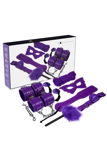 Kit BDSM Experience Black: Set Completo per Pratiche Sicure e Consensuali