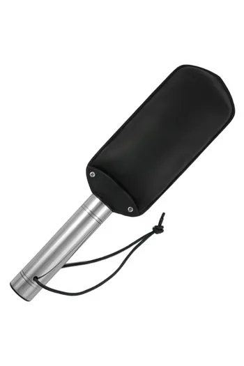 Kitchen Spatula in Leather and Stainless Steel