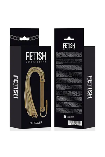 Fetish Submissive Origin - Vegan Leather Whip for BDSM Play