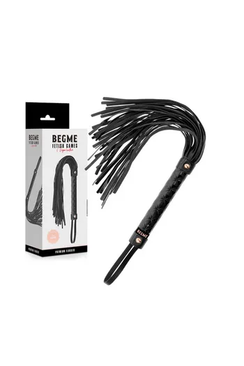 BEGME Vegan Leather Whip - For Beginner & Advanced Fetish Play