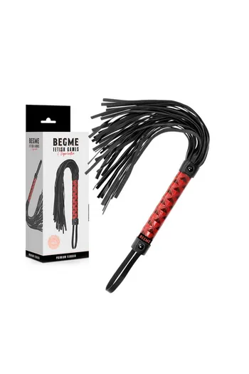 BEGME Vegan Leather Whip - For Beginner and Advanced Fetish Play
