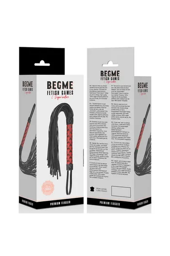 BEGME Vegan Leather Whip - For Beginner and Advanced Fetish Play