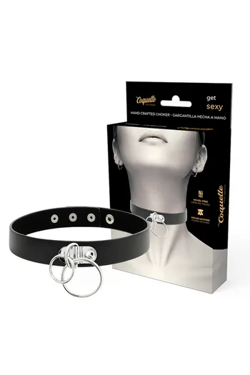 Coquette Chic Desire Shokers - Collare BDSM in Pelle Vegana per Stili Audaci