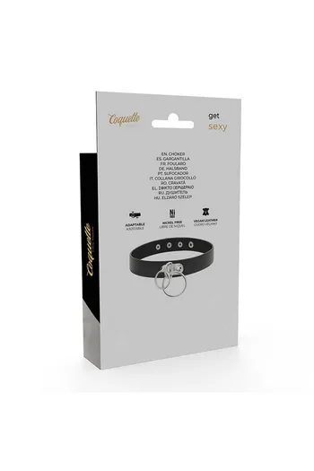 Coquette Chic Desire Shokers - Vegan Leather BDSM Collar for Bold Styles