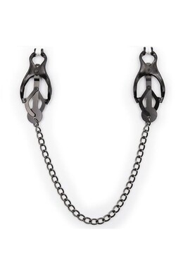 Black Metal Nipple Clamps OHMAMA - Premium Fetish Quality