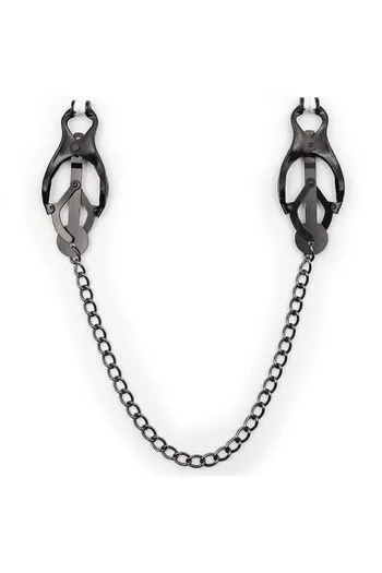 Black Metal Nipple Clamps OHMAMA - Premium Fetish Quality