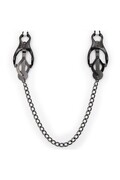 Black Metal Nipple Clamps OHMAMA - Premium Fetish Quality