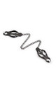 Black Metal Nipple Clamps OHMAMA - Premium Fetish Quality