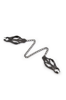 Black Metal Nipple Clamps OHMAMA - Premium Fetish Quality