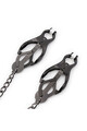 Black Metal Nipple Clamps OHMAMA - Premium Fetish Quality