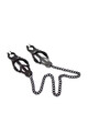 Black Metal Nipple Clamps OHMAMA - Premium Fetish Quality