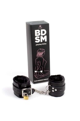 Silver Chain Synthetic Leather Bondage Cuffs - Comfortable and Secure