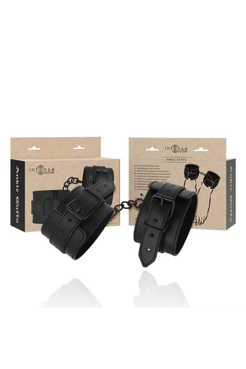 Vegan Leather Ankle Cuffs by INTENSE FETISH - Style and Passion in Erotic Play