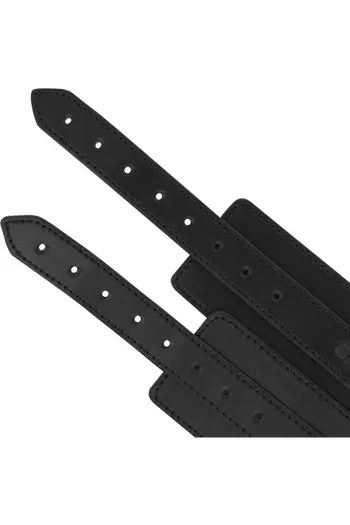 Vegan Leather Ankle Cuffs by INTENSE FETISH - Style and Passion in Erotic Play