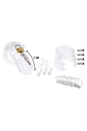 Extreme by Hidden Desire - Acrylic Chastity Cage for Advanced Pleasure