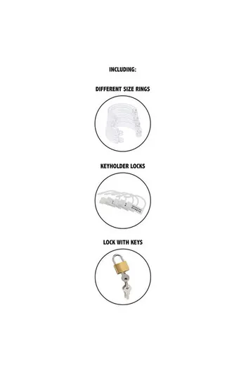 Extreme by Hidden Desire - Acrylic Chastity Cage for Advanced Pleasure