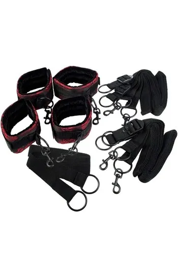 Scandal Cuffs - Cinturini da Letto Regolabili per Bondage Sensuale