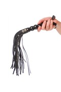 Frusta da 52 cm con manico in legno scanalato