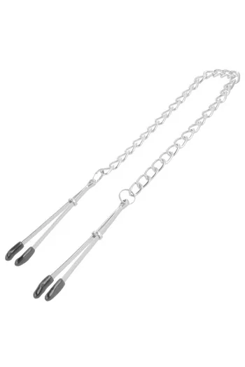 Pinze per Capezzoli con Catena Darkness - Accessorio Fetish Unisex di Alta Qualità