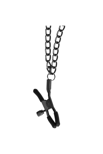 Bondage Nipple Clamp Set with Adjustable Collar - BEGME