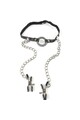 O-Ring Gag with Nipple Clamps Pipedream - BDSM Starter Kit for Beginners