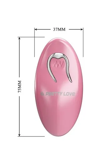 Pinze per Capezzoli Pretty Love BI-300036W - 10 Modalità Vibrazione con Telecomando