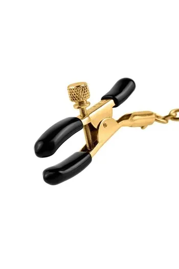 Metal Nipple Clamps with Chain - Intense Sensations for Couples