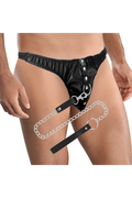 Darkness Underwear con Catena di Sottomissione - Resistente e Sicuro per Giochi Intensi
